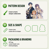 Más de 1400 Pegatinas Decorativas 3D de Anime, Pegatinas Animadas, Pegatinas Lenticulares 3D Personalizadas para Decoración de Autos y Laptops