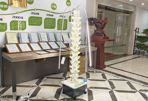 Nuevo sistema de cultivo hidropónico de Torre Vertical de jardín de Hidroponia, Torre hidropónica de 14 capas y 70 agujeros - Product Image 3