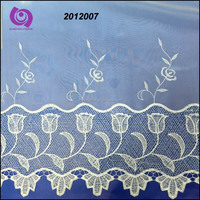 Tissu jacquard transparent en polyester 100 % respirant et léger, broderie macramé, 110 g/m², pour salon (vente en gros)