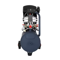 Compresseur d'air portable 50L 1,5 CV, lubrifié, petit, électrique, à entraînement direct, à piston, refroidissement par air, pour usage domestique