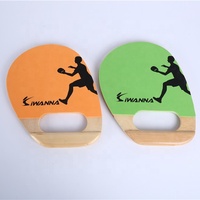 Ensemble de raquettes de badminton (ping-pong + badminton) pour l'extérieur, le camping, le sport en salle, EVA PAD, bois naturel, poignée ergonomique