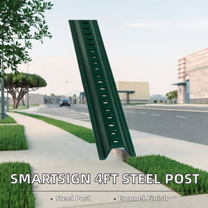 Poste de Valla para Canalización Mayorista, Preperforado y Pintado, Base de Poste de Señalización con Soporte para Marcado de Caminos de Jardín en Exteriores - Product Image 2