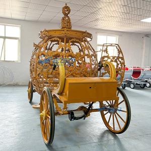 Carruajes Reales Más Populares, Carruaje Eléctrico sin Caballos de Cenicienta, Carroza de 4 Ruedas para Paseos Turísticos de Princesas en Oferta - Product Image 6