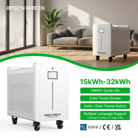 AB Stok Basengreen 51.2V 300Ah 314Ah 600Ah 628Ah Bölünebilir LiFePO4 Pil Ev Güneş Enerjisi Depolaması 10000+ Döngü 10 Yıl Garanti