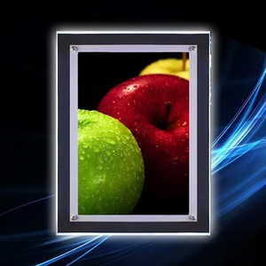 Trung Quốc Nhà máy tùy chỉnh bất động sản cửa sổ hiển thị hệ thống LED cạnh-lit Acrylic Hộp đèn cho sử dụng trong nhà pha lê khung Áp phích - Product Image 3