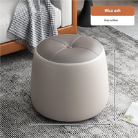 Meilleures ventes, pouf en cuir imperméable et résistant aux plis, style contemporain, coussin de siège doux, repose-pieds pour salon