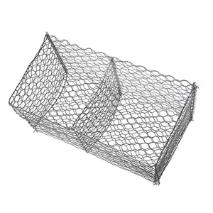 1m 2mm 3mm 4mm 5mm Size Galvanized Gabion Basket/ Stone Cage Fence Retaining Wall
