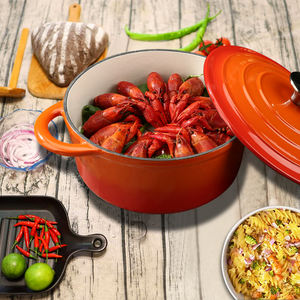 गर्म बिक्री 28 सेमी थर्मोस नॉस्टिक लोहे के सूप बर्तन अनुकूलित रसोई उत्पादों किचनवेयर कुकवेयर खाना पकाने के बर्तन सेट - Product Image 4