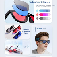 Lunettes de soleil audio intelligentes G60 avec IA, verres électrochromiques, appels mains libres sans fil, chargement magnétique, pour sports de plein air