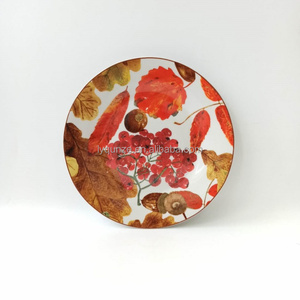 Juegos de platos de cena de Otoño de porcelana fina con calcomanía completa Hoja de arce y <span class=keywords><strong>espino</strong></span> - Product Image 3