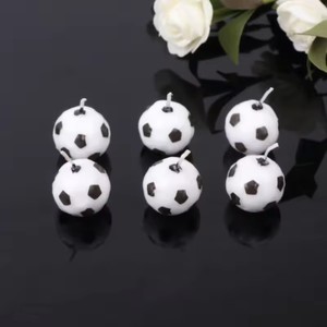 6ピース/セットサッカーボールサッカーキャンドル誕生日パーティー用キッドケーキデコレーション用品ドロップシッピング - Product Image 2