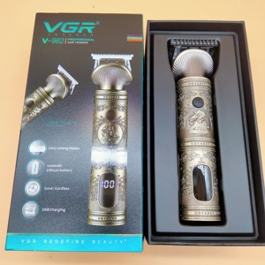 <span class=keywords><strong>Tondeuse</strong></span> à barbe professionnelle sans fil Vgr V-962, nouvelle conception, en métal, pour hommes - Product Image 4