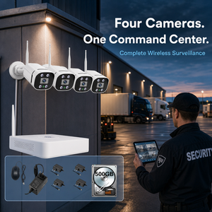 Système de caméra de sécurité WiFi 4CH 3MP pas cher avec enregistrement audio H.265 P2P, <span class=keywords><strong>kit</strong></span> de surveillance vidéo extérieur <span class=keywords><strong>IP</strong></span> Bullet CCTV NVR OEM - Product Image 2