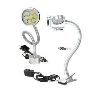 LED çalışma ışığı ayarlanabilir esnek gooseneck cm gooseneck manyetik baz atölye çalışma lambası makinesi aracı ışık uzun kol hortum atölye