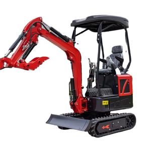 Mini escavatore 1.8 tonnellate Mini Mini escavatore idraulico piccolo escavatore cingolato con tetto e secchio - Product Image 5