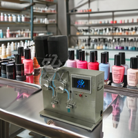 Machine de remplissage semi-automatique à double buse chaude et froide pour petites entreprises, idéale pour les lotions, crèmes, vernis à ongles, liquides, grandes bouteilles et pots, certifiée CE