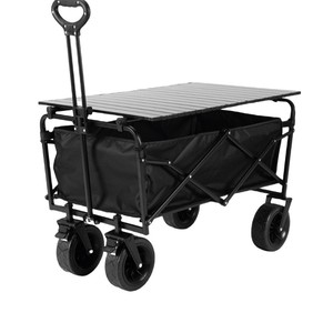 <b>Foldable</b> Camping <b>Cart</b> 300 Lb Capacity High Carbon Steel Outdoor Use - Product Image 3