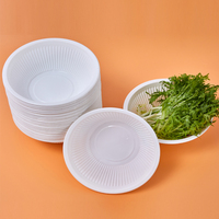 Vente en gros de bol en plastique Plato 32oz PP pour emballage alimentaire personnalisé bol à emporter rond jetable pour pâtes alimentaires céréales