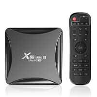 X88 Mini 13 4K Android 13 Smart TV Box RK3528 WiFi de Doble Banda 2.4G/5G BT5.0 Control por Voz Reproductor Multimedia de 12 Meses IPTV Set Top Box