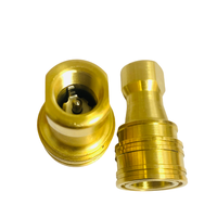 KZD 1/8 1/4 pt filetage npt ISO7241-B coupleur rapide hydraulique en laiton pour tuyau d'air
