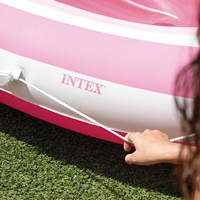 Bateau gonflable Intex Pink Paradise avec auvent pare-soleil