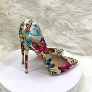 12CM/10CM/8CM moda europea moda oro scarpe da lavoro tacchi alti a spillo per le donne - Product Image 6