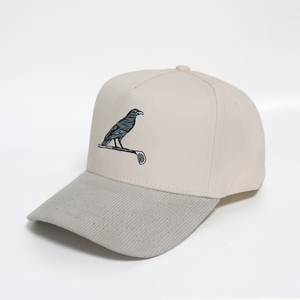 หมวกกอล์ฟ5แผงสำหรับผู้ชายและผู้หญิงหมวกถักลายแบบวินเทจปักลายนกเบิร์ดไม่ดีขายส่งคุณภาพสูงกีฬากลางแจ้ง - Product Image 2