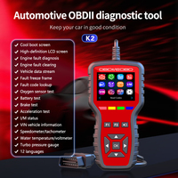 Escáner OBD2 WiiYii K2, Herramienta de Diagnóstico para Autos, Medidor de Vehículos 2 en 1 con Probador de Batería, Lector Profesional de Códigos de Error Automotrices