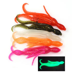 Señuelo de Pesca de Plástico Suave para Pescar Pargo en Agua Salada, 10 cm/3,9 g, Cebo de Pulpo y Calamar, Material TPR, Pesca, Wobbler, Aparejos de Pesca, 8 Colores Fluorescentes - Product Image 1