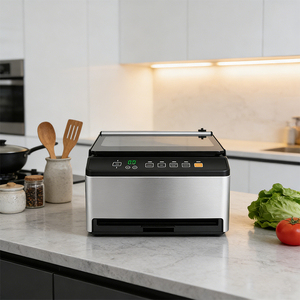 Scelleuse sous vide alimentaire commerciale à double chambre externe pour aliments secs, humides et liquides, compatible avec les sacs en aluminium gaufrés et lisses - Product Image 6