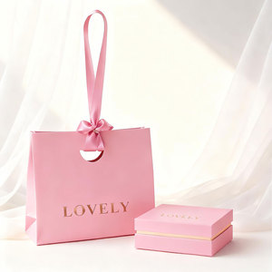 Bolsa de Papel con Logotipo Personalizado con Estampado Dorado, Bolsas de Regalo de Lujo Reciclables para Compras, Recuerdos de Boda, con Asa de Cinta - Product Image 2