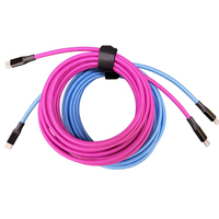 Câble de liaison caméra Utech 5M 20G USB-C vers USB-C, gaine tressée en nylon pour transfert de données rapide et prévisualisation en direct //