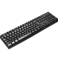 Harga grosir kesederhanaan dan kepraktisan keyboard berkabel USB untuk Keyboard Gaming kantor