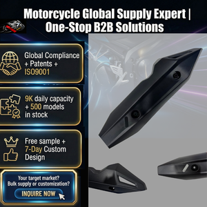 Déflecteur de chaleur pour moto résistant aux hautes températures et anti-brûlure, compatible avec les modèles Click <span class=keywords><strong>125i</strong></span>, Click150i, V1, V2, V3 - Product Image 1