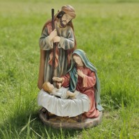 Décoration d'intérieur, souvenir, cadeau, figurine religieuse de Marie, sculpture en polyrésine peinte à la main, statue de Jésus catholique, modèle d'art, ornements