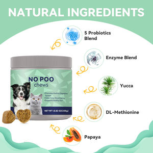 Geen Poephondensupplementen Natuurlijke Prebiotica & Pompoen, Bevordert Een Gezond Spijsverteringssysteem, Ondersteunt De Darmflora Voor Alle Rassen En Leeftijden - Product Image 2