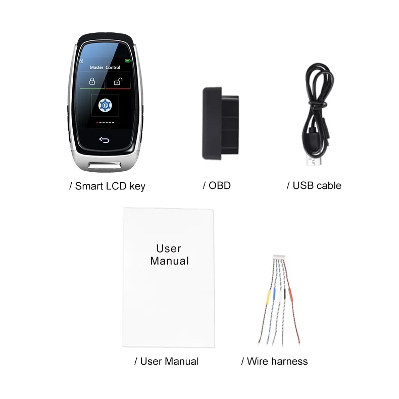 Smart car key with OBD Find My App Global navigate the car location reserving auto unlocking smart trunk
