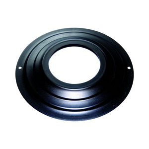 Roseta DN 80 mm Diámetro externo 230 mm Tubo de pellets pintado negro para estufas - Product Image 1