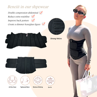 Faja Reductora Moldeadora de Cintura para Mujer, Corsé de Control Abdominal, Banda Escultora de Cintura para Entrenamiento, Efecto Reloj de Arena con Doble Cinturón