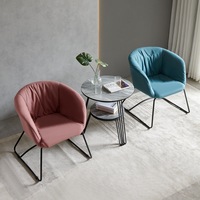 Chaises de salon modernes, luxueuses, colorées, douces, durables, écologiques, en tissu technologique avec pieds en métal, vente en gros