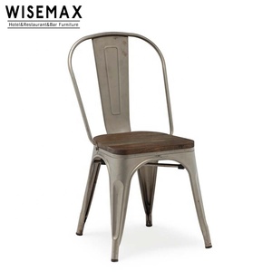 Retro venta al por mayor Vintage estilo apilable Diningl Cafe <span class=keywords><strong>Bistro</strong></span> de hierro Silla de Metal - Product Image 1