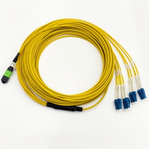 Cable de Fibra Óptica Tipo B de 1 a 50 m, 8 Núcleos, LC MPO, Cable de Conexión de Fibra Óptica G657A 8F, 4*Duplex LC, Cable de Puente Óptico - Product Image 1