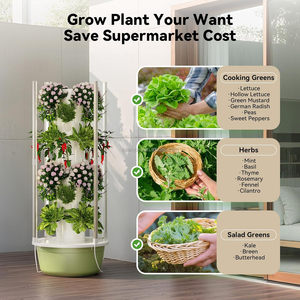 Torre Hidropónica Aeropónica Vertical <span class=keywords><strong>de</strong></span> 9 Niveles con Luces LED <span class=keywords><strong>de</strong></span> Cultivo y Bomba para Cultivo en Interiores - Product Image 6