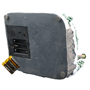 Fuente de Agua Navideña con Luz, Caja Musical Clásica, Adorno Giratorio de Búho, Fuente de Resina con Santa en Columpio para Interiores - Product Image 5