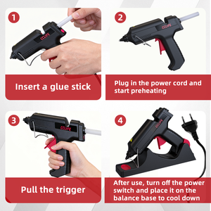 ปืนกาวร้อนไฟฟ้า 500W สำหรับงานอุตสาหกรรม DIY กำลังสูงพิเศษ อัตราการไหลของกาวสูง ใช้งานได้ยาวนาน - Product Image 5