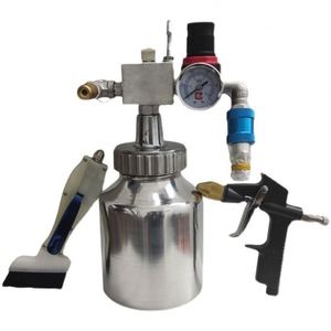 Original Manufacturer 2.5 Liter Shoe Outsole Pneumatic <b>Glue</b> Brushing Machine Double Head Hand <b>Glue</b> Brushing Machine - Product Image 3