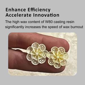 Resina Fundible ANTINSKY W80, 80% de Contenido de Cera, 100% de Pureza, Acabado de Superficie Liso y Nítido, Material para Impresión 3D - Product Image 3