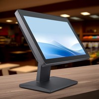 Haute qualité 17.3 pouces écran large POS Machine cantine caisse enregistreuse POS Terminal système monobloc PC