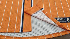 เสื้อเบสบอลสีเหลืองปักลายแบบติดกระดุมตาข่ายระบายอากาศได้ดีแห้งเร็ว - Product Image 6