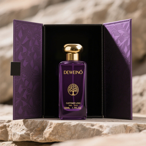 Đẹp Màu Tím Nước Hoa Rỗng Chai Thủy Tinh 30Ml 50Ml 100Ml Nước Hoa Chai Tùy Chỉnh In <span class=keywords><strong>Logo</strong></span> Nước Hoa Chai Với Hộp - Product Image 3